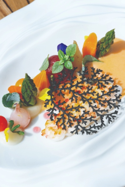 Château de Courcelles_Chef Massimiliano Sena Langoustines 2025_©wearefactory