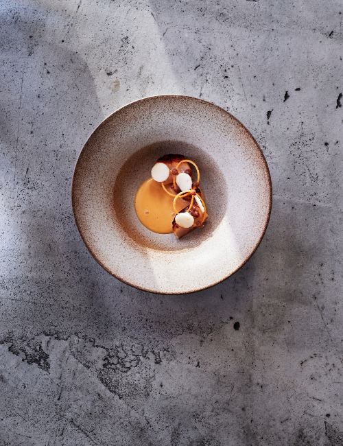 scallop and carrot