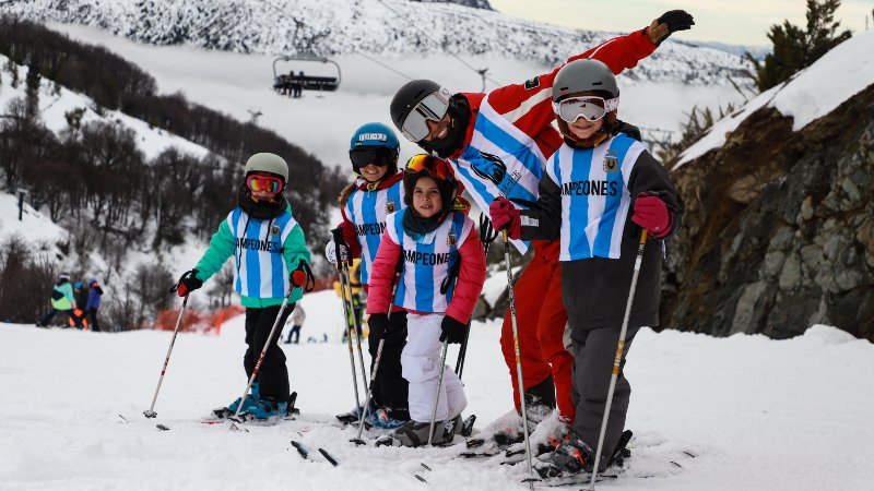 Esquiar en familia